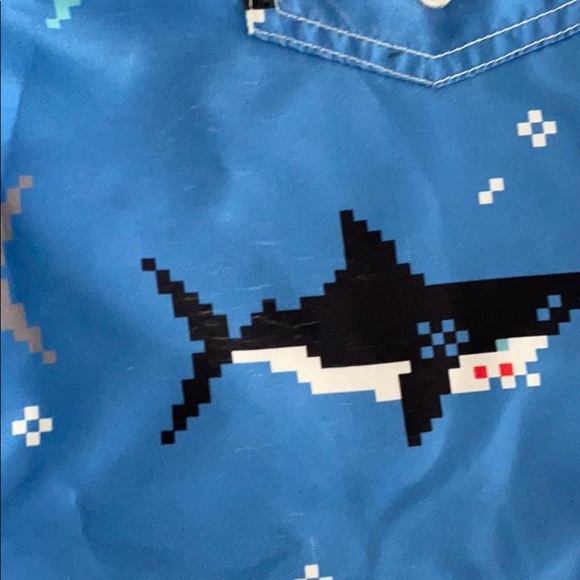 Wes and Willy Bitmap Sharks Swim Trunk - Picture 5 of 5
